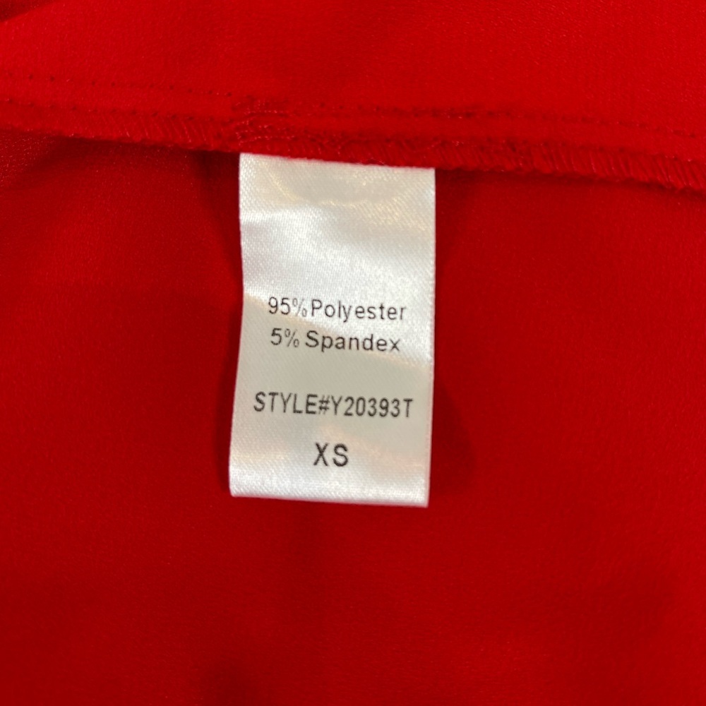 Red Crepe Kenzo Dress, POMANDER PLACE, Size XS, EXCELLENT CONDITION No Flaws - Picture 13 of 17